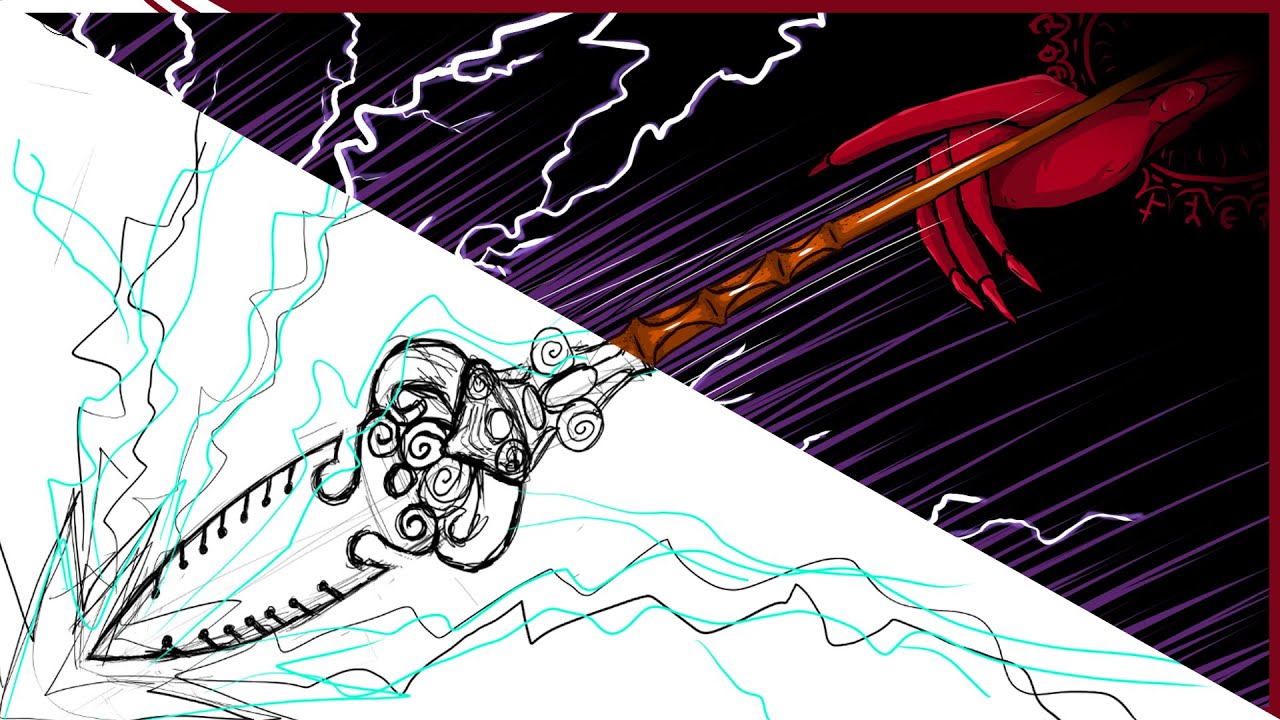 Artist from Scratch - Speedpainting Sacred Lightning Spear Krita