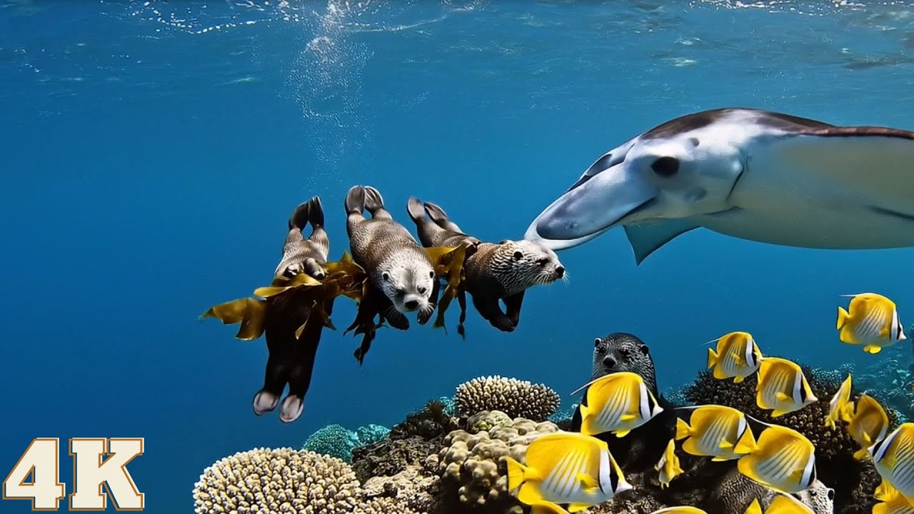 Deep Ocean Fish & Marine Life Exploration 4K Cinematic