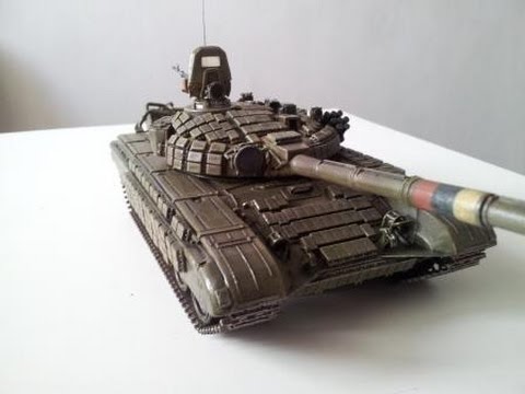 Сборка советского основного боевого танка Т-72Б - Звезда 3550. Финальный фотоотчёт