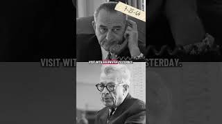 LBJ: Dirksen’s Health & Making Speeches (LBJ & Everett Dirksen) 7-25-64