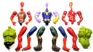 Hulk smash Spider-Man iron-man Thanos assemble toys video