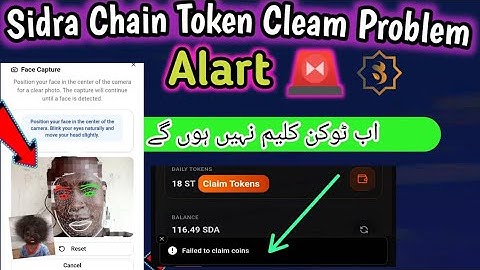 Sidra chain tocken Cleam 💯 mentenence Problem solve sidra under Review aotumetic Veryfication 