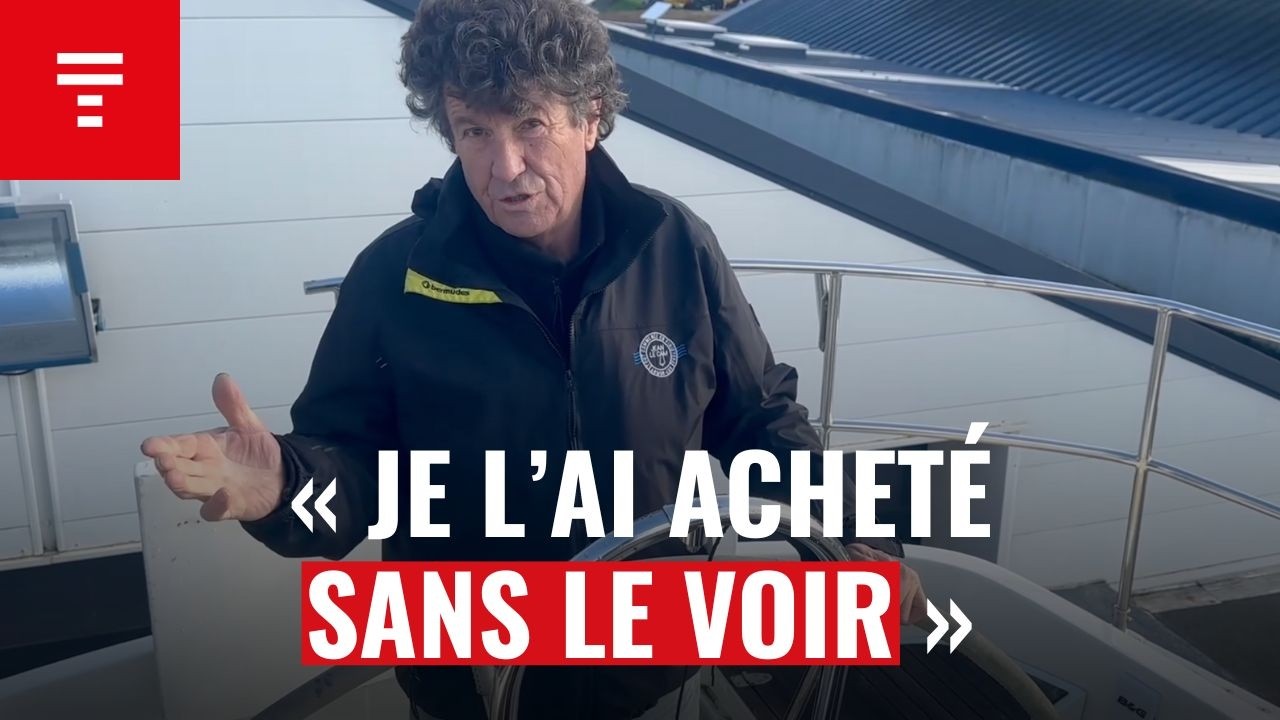 Jean Le Cam présente son nouveau bateau pour la Route du Rhum 2026