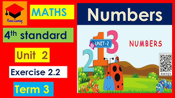 Numbers - Exercise 2.2 - Unit 2 - 4th Standard - Maths - Page No: 9 -  Division - Term 3