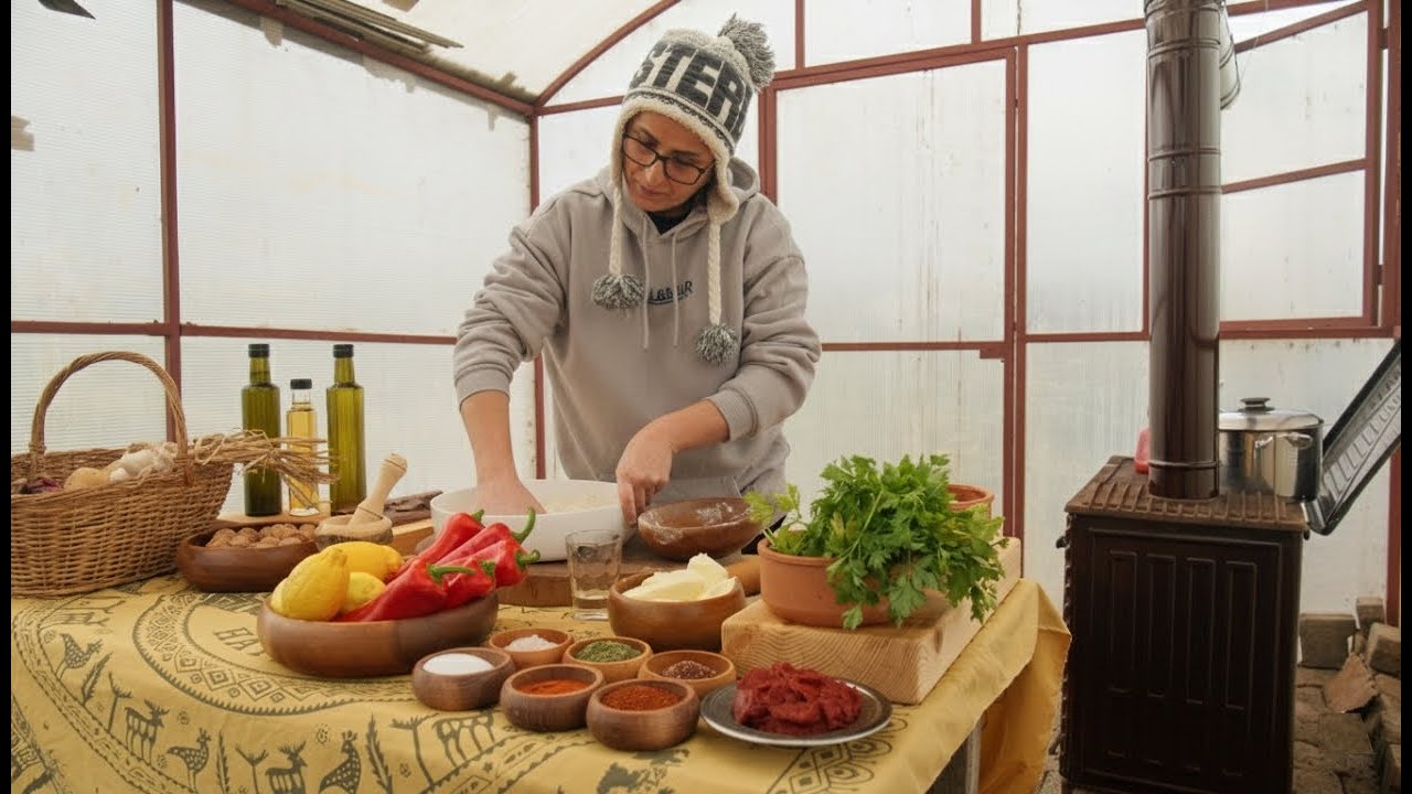 🥩🥟 Тефтели, фаршированные мясом буйвола, и суп из теста 🍚
