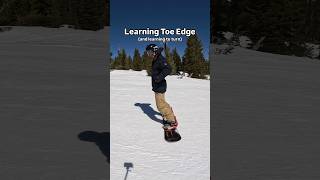 Learn your Toe Edge and Snowboard better #snowboard #snowboarding