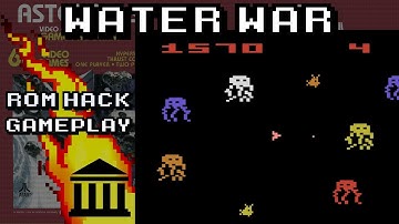 Water War • Gameplay (Asteroids 2600 ROM Hack)