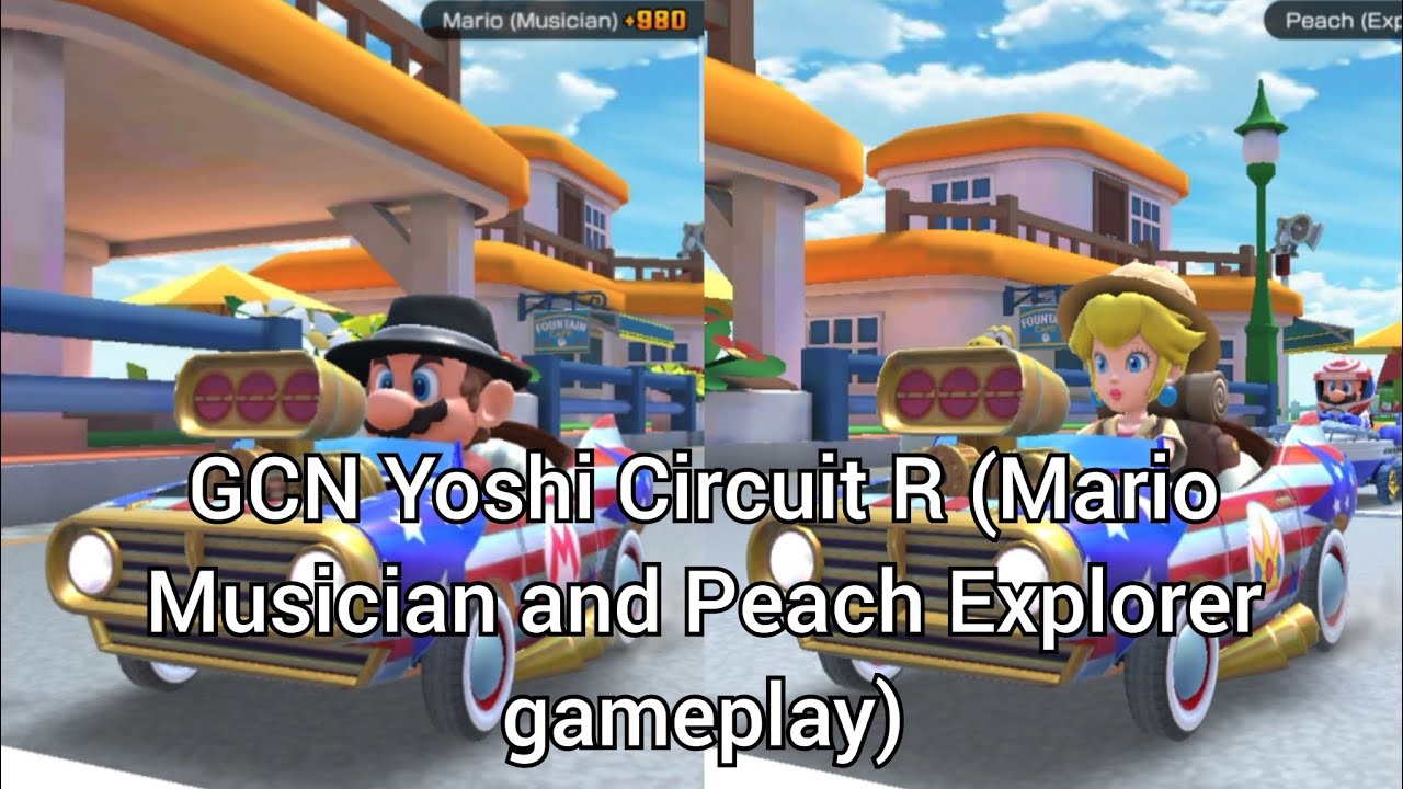 🖤🧡 GCN Yoshi Circuit R (Mario Musician and Peach Explorer gameplay) 🖤🧡