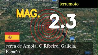 Terremoto cerca de Arnoia, O Ribeiro, Galicia, España actualizaciones en vivo hoy: Terremoto de mag