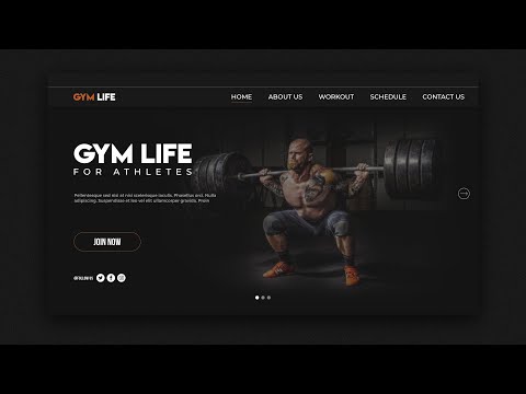 Gym Website Landing Page in Affinity Designer