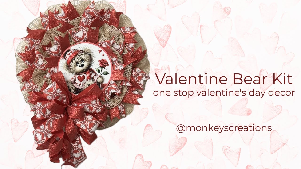 Beary-Valentine Wreath 