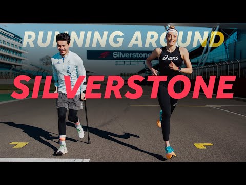 Running around Silverstone F1 Track