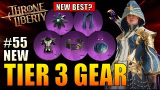 Throne & Liberty - #55 NEW Tier 3 Gear: Weapons, Armor, Accessories! - Dps Meter and Rune Presets!
