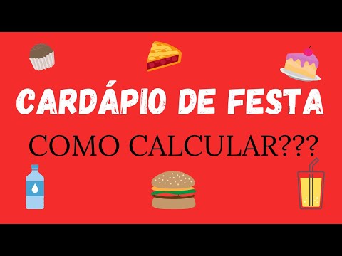 Vídeo: Como Fazer Um Menu De Festa Infantil