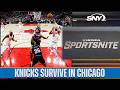 Knicks survive to beat the Bulls, is Mikal Bridges on notice? | SportsNite