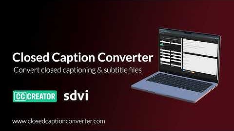Closed Caption Converter