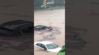 Flooding in Southbury Connecticut USA - August 18 2024
