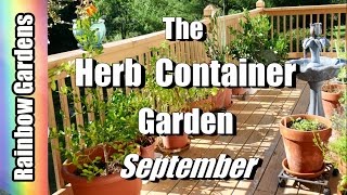 The Herb Container Garden in September: Tips for Tarragon, Sage, Cilantro, & More!