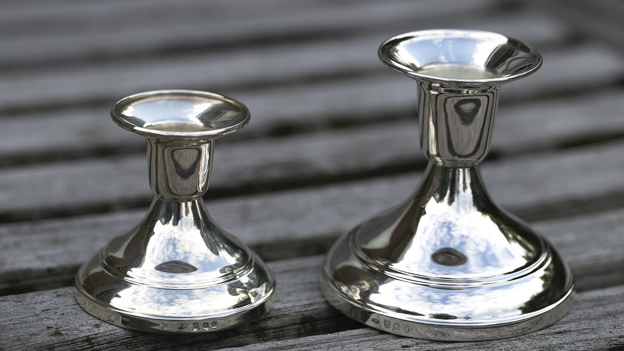 Forceren van een zilveren kandelaar || ZILVER.NL