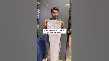 How to fold a formal trousers properly? | pant hacks | cloth hacks #mensfashion #fashionhacks