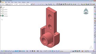 CATIA V5 practice model for beginners swivel plate