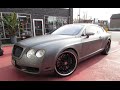 2011 BENTLEY CONTINENTAL GT WITH CUSTOM 22 INCH STAGGERED WHEELS &amp; TIRES