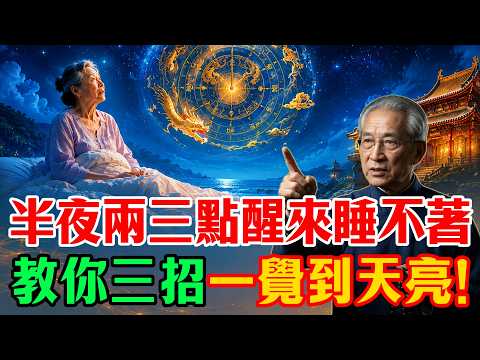 半夜兩三點醒來睡不著！教你三招輕鬆入睡，一覺到天亮！#佛學智慧 #一陽初生 #中醫養生 #易經命理 #佛學 #佛法 #因果 #晚年修行