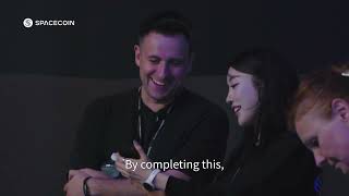 The First Blockchain End-To-End Transaction Through Space Token2049 Singapore