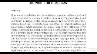 Orthogonal distance fitting of implicit curves and surfaces