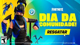 CORRE! SKIN GRÁTIS do DIA DA COMUNIDADE no FORTNITE!