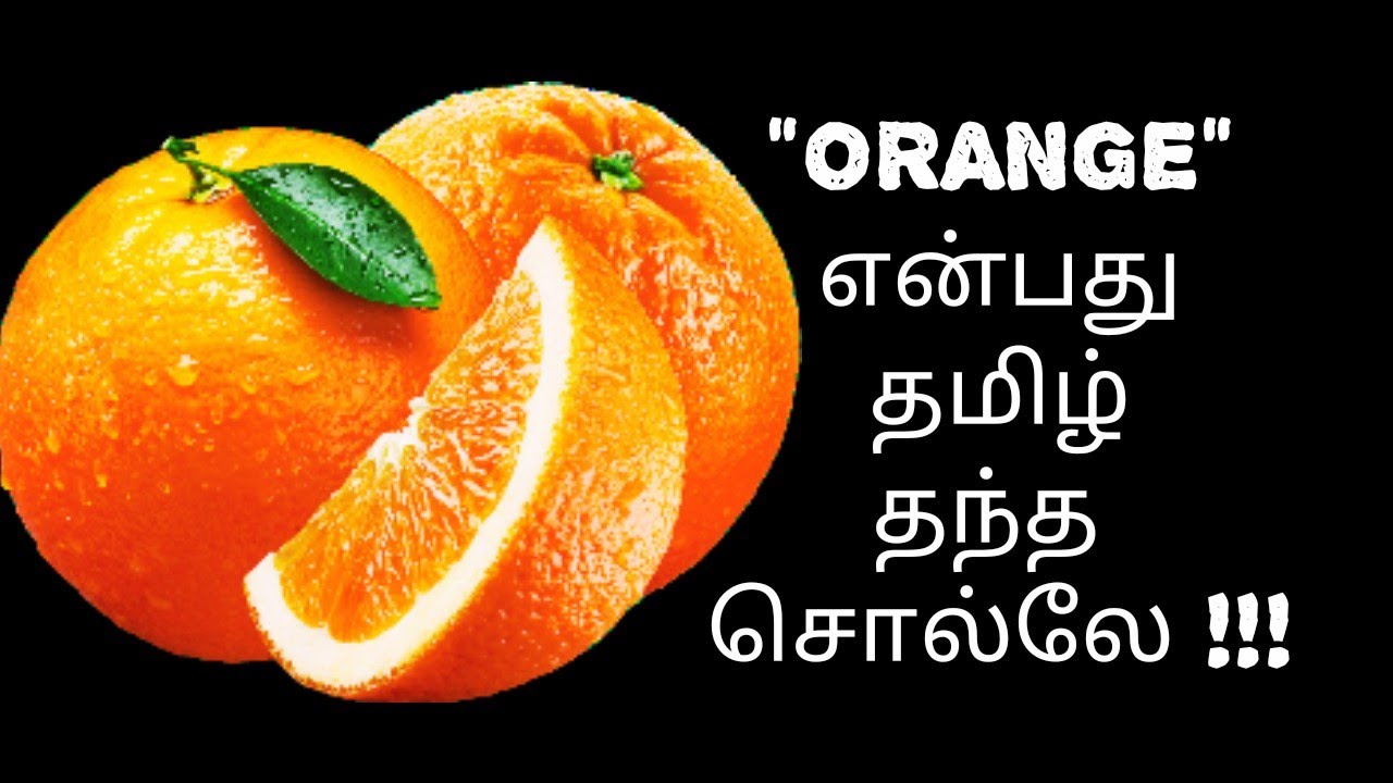 தமிழ் ஈந்த சொல் 41(ORANGE) / Etymology of ORANGE / Root words from