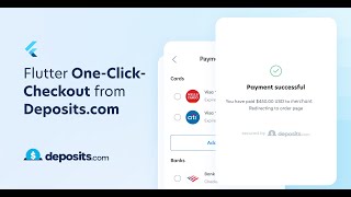 How to integrate Deposits One-Click Checkout SDK (Mobile Flutter).