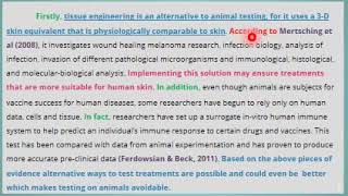 Sample Problem solution paragraph small