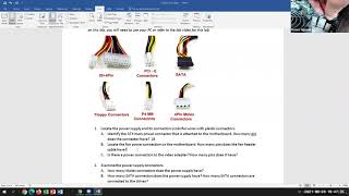 CIS25 Lab 5-1: Power Supply, Drives and Motherboard Form Factor