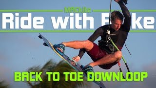 Kiteloops: Back Roll to Toeside Downloop Transition