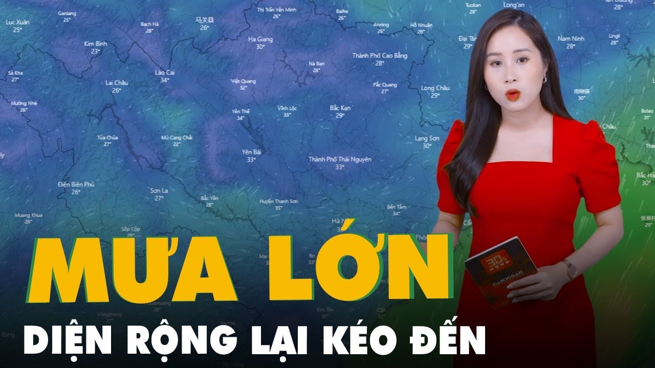 Dự báo thời tiết 4-6: Nắng nóng tạm lùi ở Bắc Bộ, mưa... - youtube