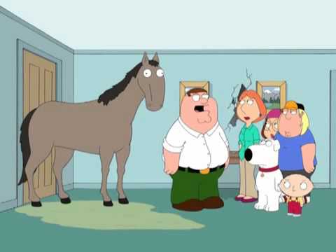 Episode of family guy with retarded horse