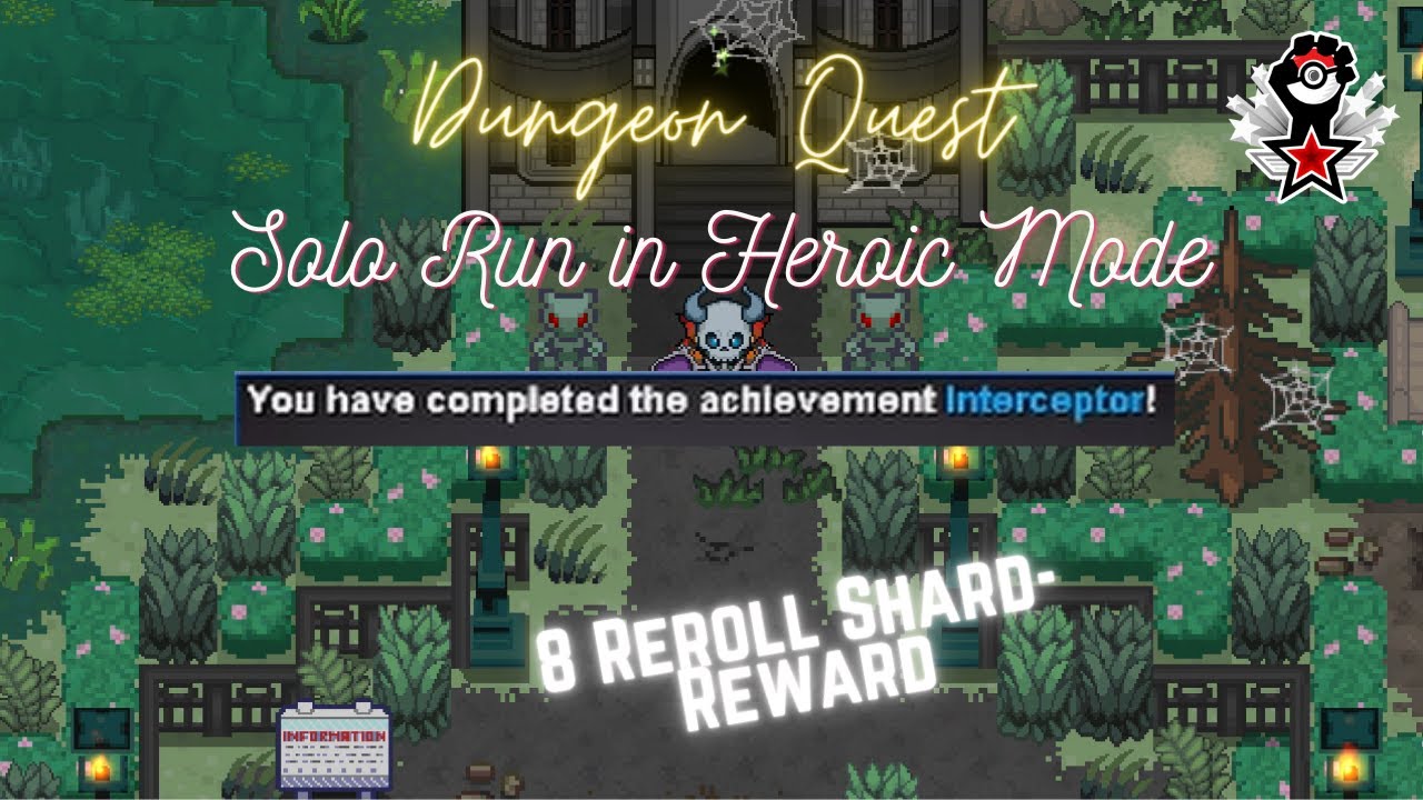 Solo Run in Heroic Mode Dungeon Quest | Interceptor Achievement|  Pokémon Revolution Online [PRO]