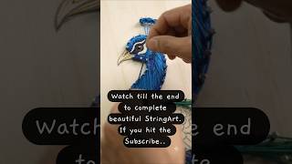 DIY Peacock String Art Tutorial | Amazing Geometric Portrait