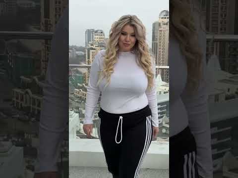 Женские брюки из стрейча в стиле батал, видео 1