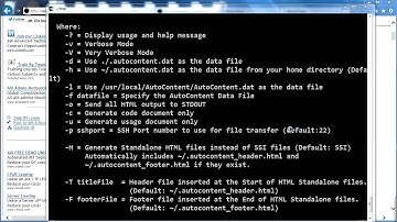 How to Automatically Generate Documentation from Shell Scripts