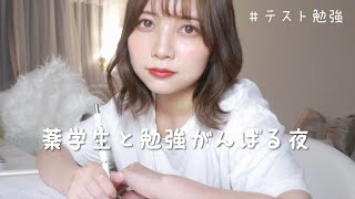 【薬学生】大学生のテスト勉強する夜【生配信】【Study with me】