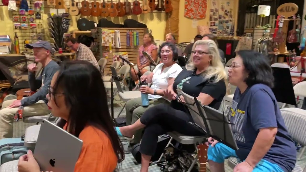 What A Wonderful World Ukulele Cover at Island Bazaar Huntington Beach California