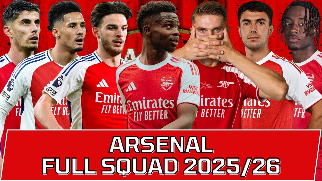 ARSENAL ROSTER PLAYER DETAILS 25 26 visual data 4