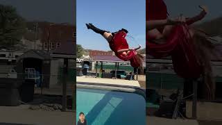 Famous #trampoline #fail #acrobatics #flip #tricking #backflip #blooper #swimming #pool #swim #trending Wealth