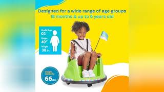 Kidzone Smart Bumper Car: 12V Ride-On with App & Remote Control!