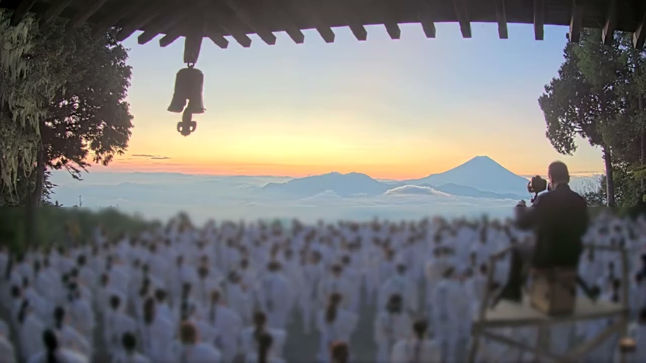 【4K】2025年8月3日 七面山（標高1,982m）から見た富士山