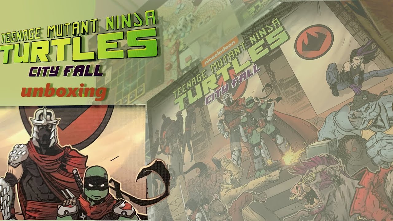 IDW Games TMNT Adventures Kickstarter Board Game Unboxing Part 2 City