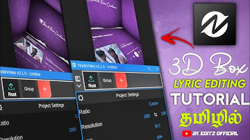 How to edit trending 3d lyrics in node app tamil😱|2k Editz official | simple 3d box edit in node app