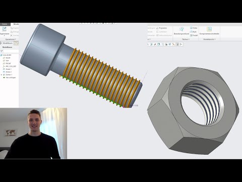 Video: Wie macht man eine Schraube in Creo Parametric?